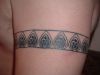 celtic heart arm band tattoo